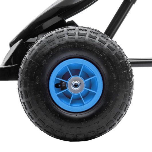 Homcom Go Kart A Pedais Para Crianças 5-12 Anos Assento Ajustável 121x58x61cm Azul