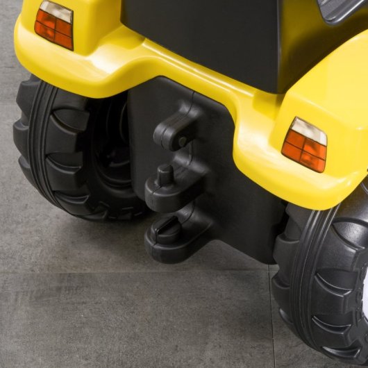 Homcom Trator a Pedais com Pá Frontal 114x41x52cm Amarelo +3 Anos