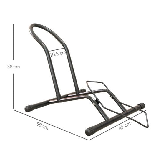 Sportnow Aparcamiento Para Bicicletas De Acero 59x41x38 Cm Negro