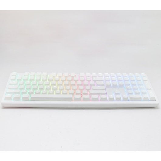 Ducky Zero 6108 Teclado Mecánico 100% Pure White Rgb Tri-mode Connect Mx2a-brown (es)
