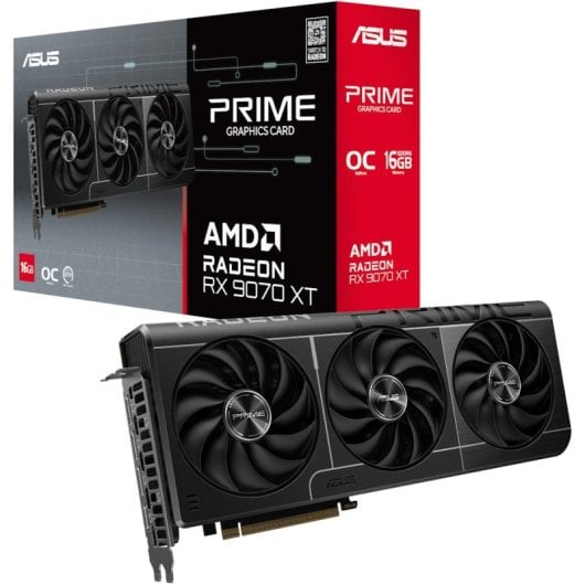 Carte graphique ASUS PRIME AMD Radeon RX 9070 XT OC 16 Go GDDR6 FSR 4