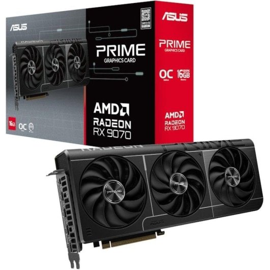 Grafikkarte ASUS PRIME Radeon RX 9070 OC 16GB GDDR6 FSR 4