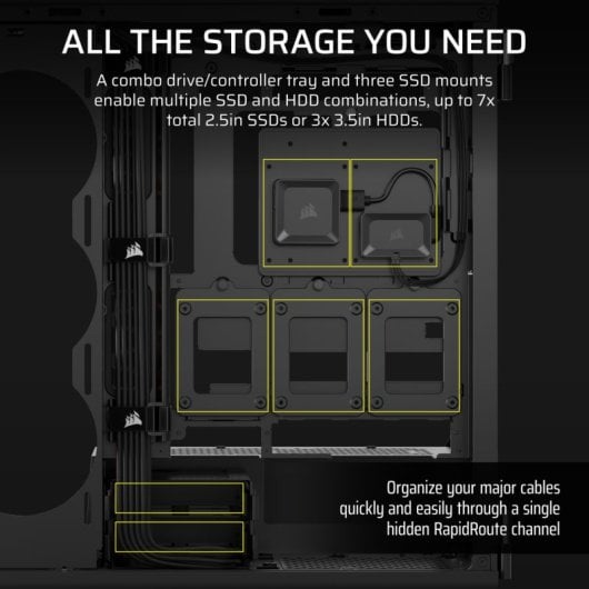 Corsair iCUE LINK 5000T LX RGB Mid Tower EATX Cristal Templado USB-C Negra