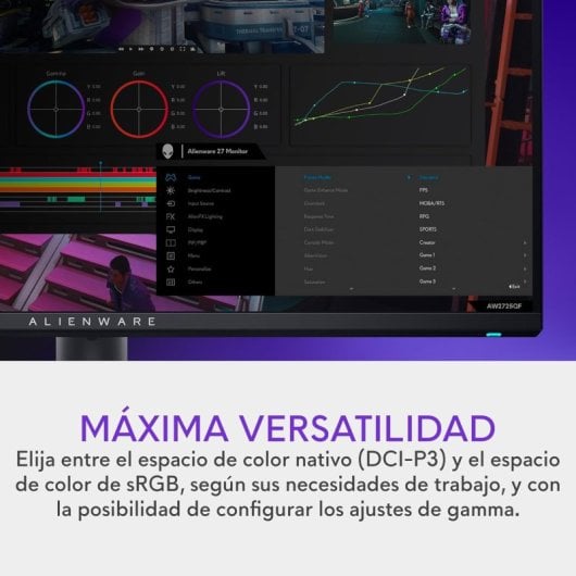 Dell Alienware AW2725QF 27" LED IPS UltraHD 4K 180Hz Altura Ajustable HDR 600 G-SYNC Compatible