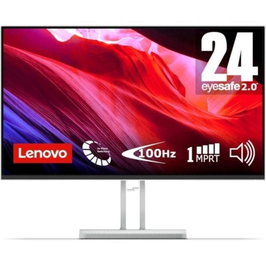 Monitor Lenovo L24i-4A 23.8" FullHD 100Hz IPS Altoparlanti 1ms Cloud Grey