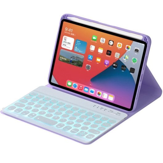 Royal Bailey Hy006d Capa Com Bluetooth Teclado Para Ipad Mini 6 Roxo