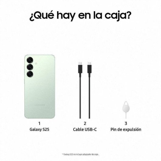 Samsung Galaxy S25 Smartphone con IA Almacenamiento 256GB Batería 4.000mAh Menta