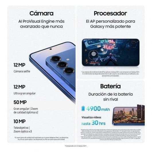 Samsung S25 Plus 5G 12GB 512GB 6.7" Azul Marino