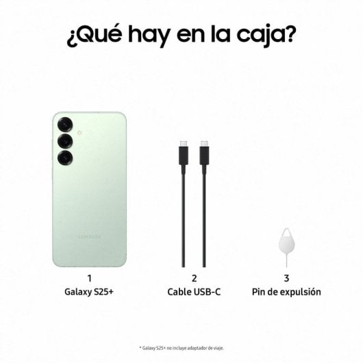 Samsung Galaxy S25 Plus Smartphone con IA Almacenamiento 512GB Batería 4.900mAh Menta