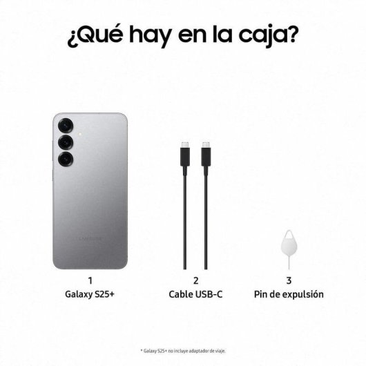 Samsung S25 Plus 5G 12GB 512GB 6.7" Plata
