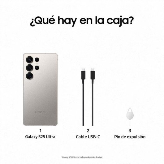 Samsung Galaxy S25 Ultra 5G 12Go 512Go Titane 6,9" Gris S Pen
