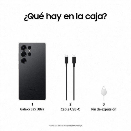 Samsung Galaxy S25 Ultra 5G 12GB 1TB 6,9" Negro Titanio S Pen integrado
