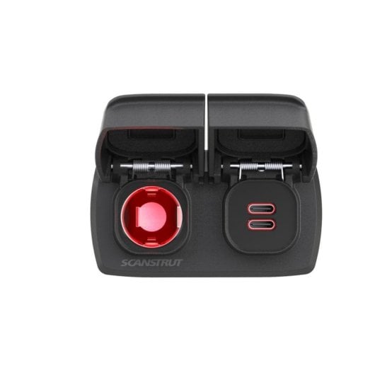 Scanstrut Flip Pro Mehrfachstecker, Doppel-USB-C und Zigarettenanzünderbuchse, 12 V, hohe Leistung