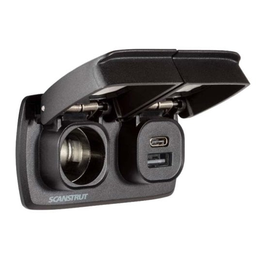 Scanstrut Flip Pro Multi 2 Doppelter USB-A/C-Anschluss und 12-V-Zigarettenanzünder-Schnellladebuchse