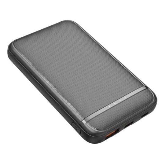 Cool Bateria Externa Power Bank 5000mAh com Cabos USB-C / Lightning Preta