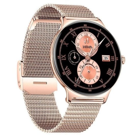 Cool Ultrathin Bluetooth 41mm AMOLED Rosa M Wasserdicht IP67 SpO2 Herzfrequenz Schlaftracking