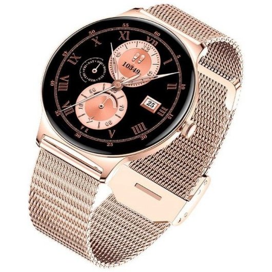 Cool Ultrathin Bluetooth 41mm AMOLED Rosa M Wasserdicht IP67 SpO2 Herzfrequenz Schlaftracking