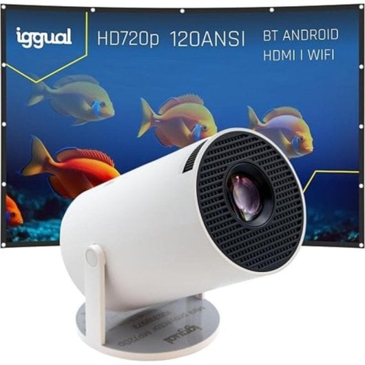 Proiettore iggual MP720P HD 120 Lumen 150" LED LCD Smart TV Portatile
