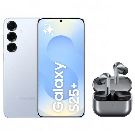 Samsung Galaxy S25 Plus Smartphone con IA 512GB Batería 4.900mAh Azul + Galaxy Buds3 Pro