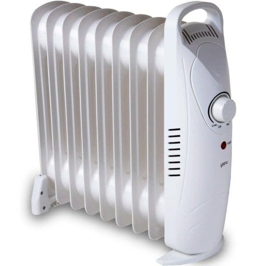 Yoevu Mini Radiador de Aceite 1000W con 9 Elementos y Protección Contra Sobrecalentamiento Blanco