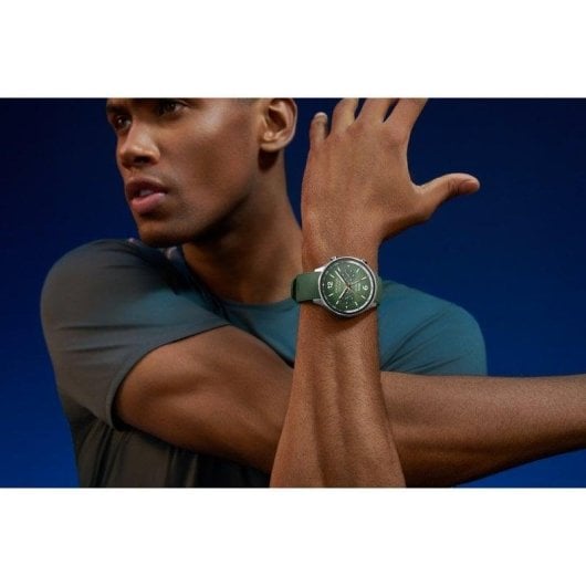 OnePlus Watch 2R Bluetooth GPS NFC 46mm AMOLED Vert Taille Unique IP68 SpO2 Pulsomètre