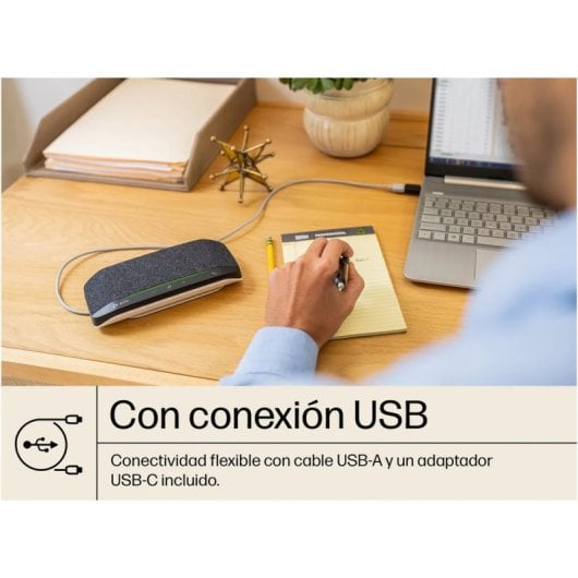 Poly Sync 10 Freisprecheinrichtung + USB-A-auf-USB-C-Kabel