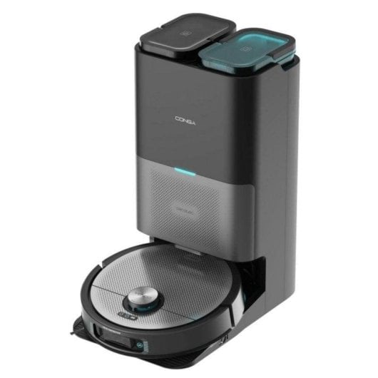 Aspirador Robô com Mopa Cecotec Conga 20090 ProAI InfinitySoap Cut&Spa Com Esvaziamento Automatico Navegação Laser IA 8.000 Pa Com IA Com Camara Com Braco