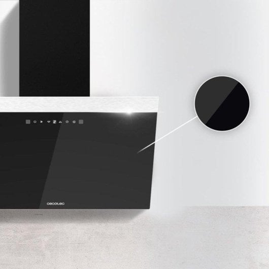 Campana extractora Cecotec Bolero Flux DT 606500 Glass Black A Recirculação 60cm controlo gestual