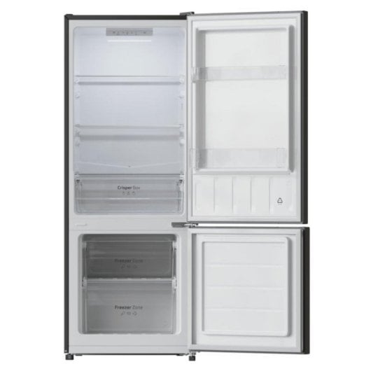 Frigorífico Cecotec Bolero CoolMarket Combi 205 DF Black E 205L LED Fast Cooling Puerta Reversible Negro