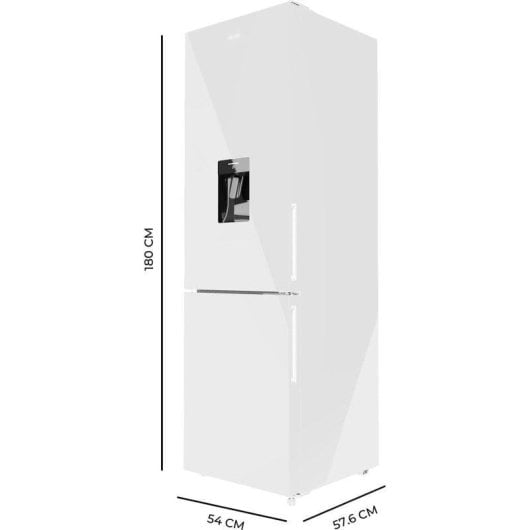 Frigorifero Combi Cecotec Bolero CoolMarket Combi 250 WD Total No Frost 180cm 250L D Bianco Dispenser Acqua