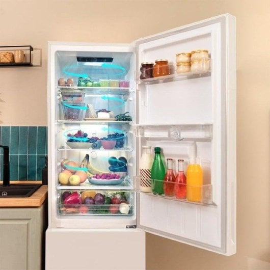 Frigorifero Combi Cecotec Bolero CoolMarket Combi 250 WD Total No Frost 180cm 250L D Bianco Dispenser Acqua