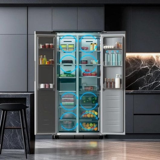 Cecotec Bolero Coolmarket SBS 436 SBI Frigorífico Americano No Frost 436L E Inox