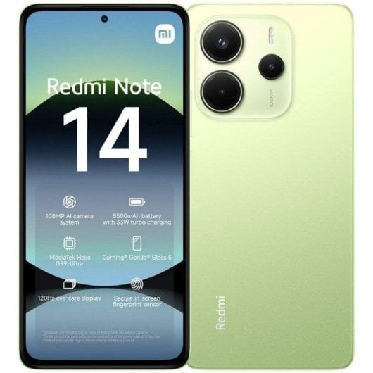 Xiaomi-REDMI-Note-14-4G-8GB-256GB-6.67"-Verde-Lima
