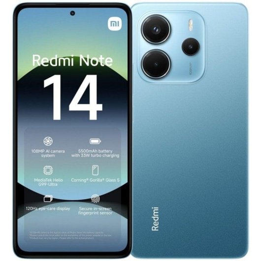 Xiaomi REDMI Note 14 4G 8GB 256GB 6.67" Azul Océano