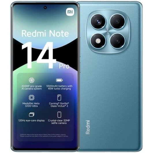Xiaomi-REDMI-Note-14-Pro-4G-8GB-256GB-6.67"-Azul-Océano