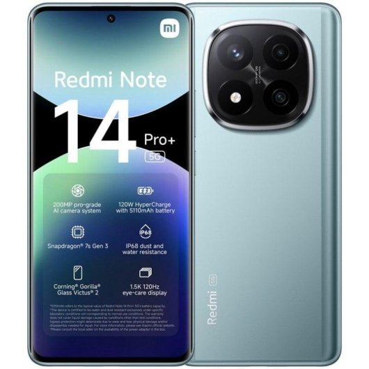 Xiaomi REDMI Note 14 Pro Plus 5G 8GB 256GB 6.67" Bleu Givre