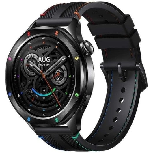Xiaomi Watch S4 Bluetooth 47mm AMOLED Prateado Correia Preta Resistente 5ATM SpO2