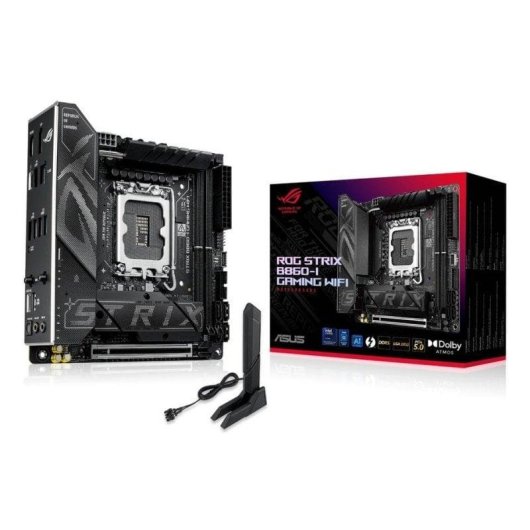 Placa Base ASUS ROG STRIX B860-I GAMING WIFI Intel B860 LGA 1851 DDR5 mini ITX WiFi 7 PCIe 5.0 RGB