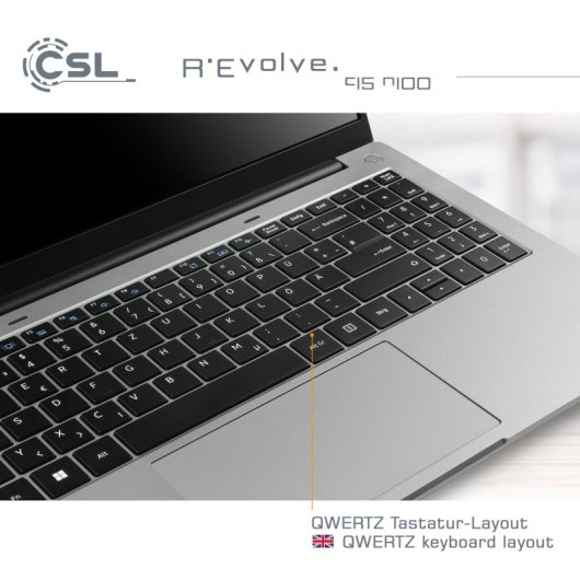CSL Notebook R'evolve C15 V4 Intel N100 / 32GB / 2TB SSD / Windows 11 Pro (DE)