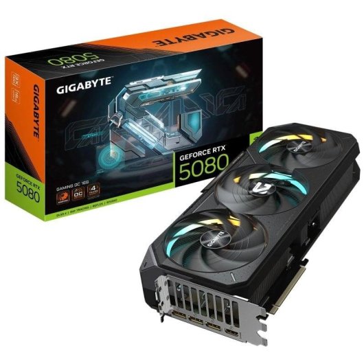 Scheda Grafica Gigabyte GeForce RTX 5080 GAMING OC 16GB GDDR7 Reflex 2 RTX AI DLSS4