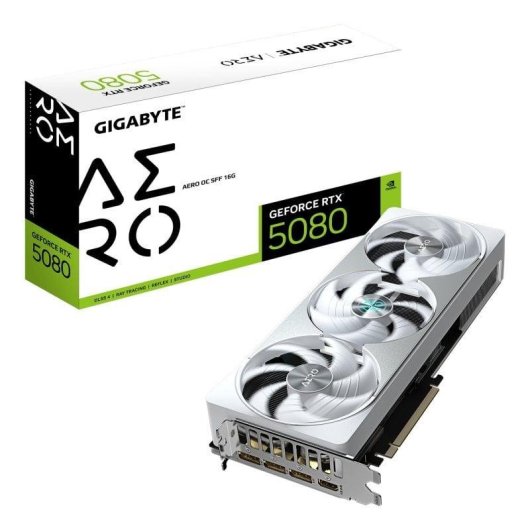 Grafikkarte Gigabyte GeForce RTX 5080 AERO OC SFF 16GB GDDR7 Reflex 2 RTX AI DLSS4