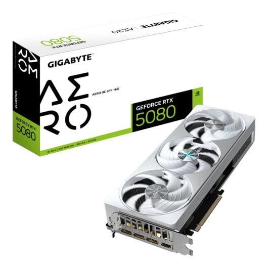 Gigabyte GeForce RTX 5080 AERO OC SFF 16GB GDDR7 Reflex 2 RTX AI DLSS4