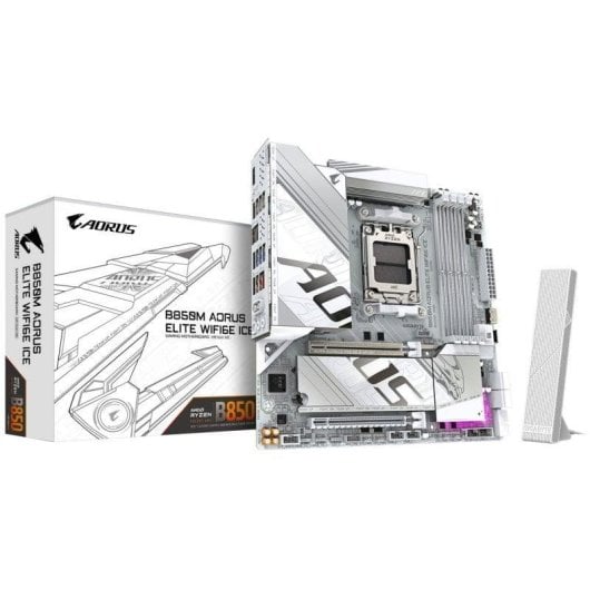 Motherboard Gigabyte B850M AORUS ELITE WIFI6E ICE AMD B850 AM5 DDR5 micro ATX WiFi 6E