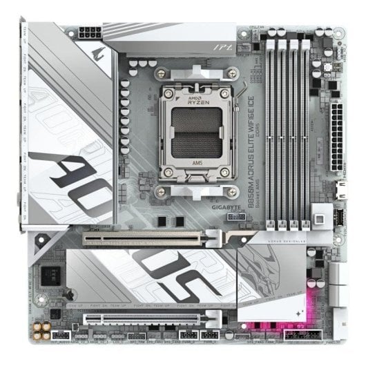 Motherboard Gigabyte B850M AORUS ELITE WIFI6E ICE AMD B850 AM5 DDR5 micro ATX WiFi 6E