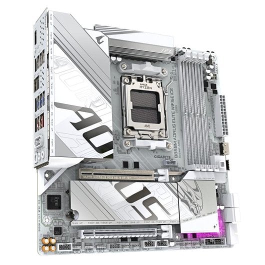 Motherboard Gigabyte B850M AORUS ELITE WIFI6E ICE AMD B850 AM5 DDR5 micro ATX WiFi 6E