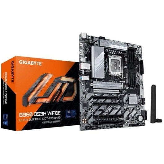 Motherboard Gigabyte B860 DS3H B860 LGA 1851 DDR5 ATX PCIe 5.0 256GB 2.5GbE M.2 RAID WIFI6E