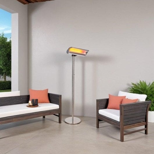 Elektrisches Infrarot-Heizgerät Außen MPC Estepona Palo 2000W mit Fernbedienung IP65