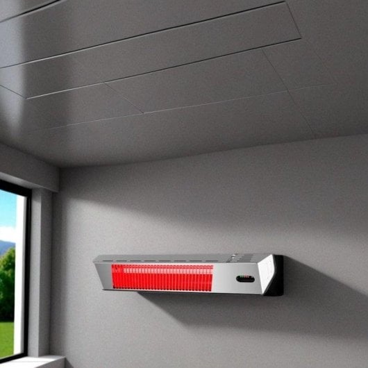 Elektrisches Infrarot-Außenheizgerät MPC Málaga 2000W mit Wifi und Sprachsteuerung