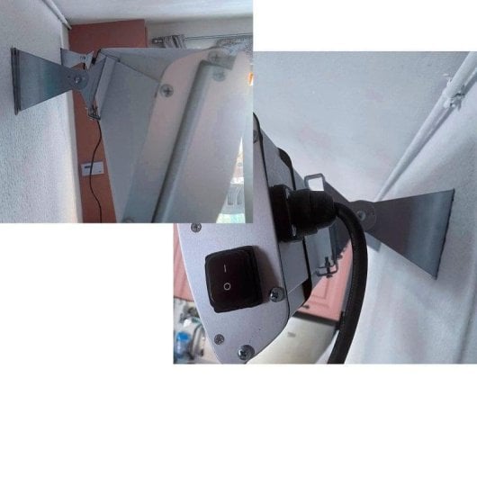 Elektrisches Infrarot-Keramikheizgerät MPC Marbella 1800W Außen Wandmontage Fernbedienung