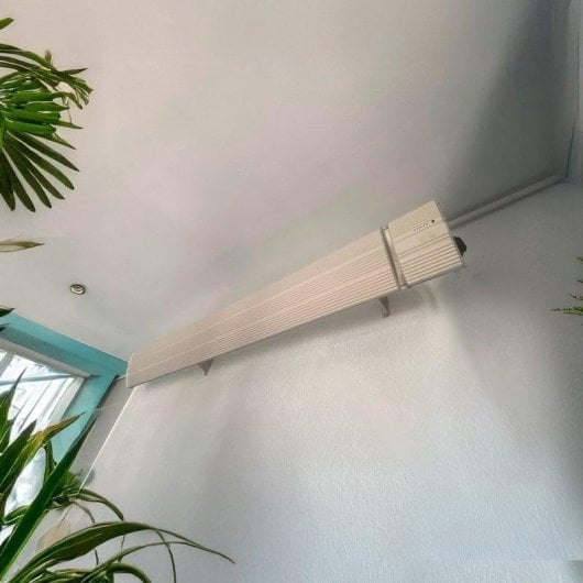 Elektrisches Infrarot-Keramikheizgerät MPC Marbella 1800W Außen Wandmontage Fernbedienung